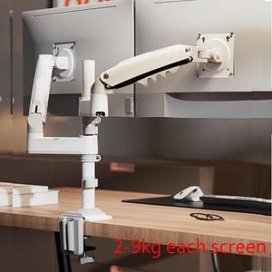 NB 풀 모션 더블 모니터 PC 데스크 거치대, 가스 용수철 암, LCD TV 마운트, 2-9kg, 200X100, H180, 17 인