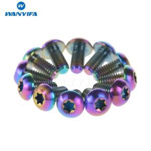 볼트 TORX 디스크 산악 나사 브레이크 12PCS 로터 티타늄 12MM M5X10 자전거 IFA WA T25