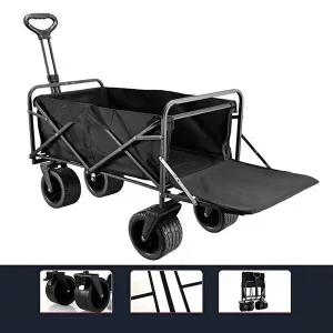 접이식 확장형 캠핑웨건 광폭타이어 구르마 짐이동-WFHMAN9