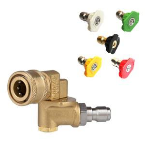 고압 노즐 자동차 어댑터 연결 세탁기 조정 가능한 구리 커플러 스프레이 빠른