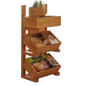 원목 과일 빵 진열대 마트 베이커리 스탠드 트레이 3단 야채 거치대