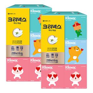 크리넥스 카카오 미니티슈 230매 6입 2개