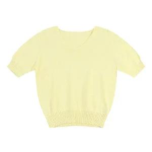 [반에이크][반에이크] 브이넥 반팔 니트_VB36KTQ302Z