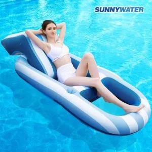 써니워터 특대형 리클라이너 해먹 튜브 물놀이 여행 휴가 수영장 바다 파도타기 성인 유아 의자 라이드온