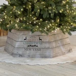 크리스마스 트리 하단 다리 스커트 커버 덮개 화이트빈티지 66x23.7cm  120-150cm 용) 장식 소품 용품 데코