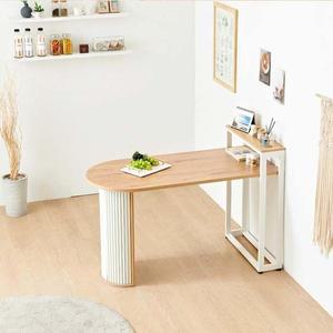 [피커]솔리드템바 반달선반 이쁜식탁 반타원 1300