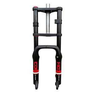 DONSP 1986 20인치 x 4.0 뚱뚱한 타이어 자전거 포크 1-1/8인치 스레드리스 에어 서스펜션 더블 숄더 스노우 비치 MTB E-바이크 수동 잠금 해제 9mm 퀵 릴리스