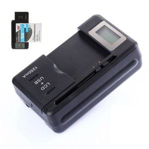 멀티 커넥터 모바일 배터리 충전기 AC100 240V LCD 표시기 화면 안드로이드 미국 EU 플러그용 USB 포트 32 55mm 충전 포함