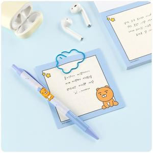 카카오프렌즈 떡메모지 사각 라이언 메모지 80매