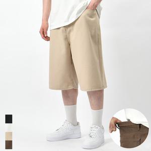(2단 기장) 남자 여름 버뮤다 팬츠 면 반바지 빅사이즈 6부 7부 팬츠 4컬러 1077