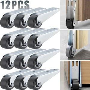 도어 도르래 슬라이딩 캐비닛 롤러 미니 12PCS 가구 테이블 자동 하드웨어에 트랙 범용 풀리