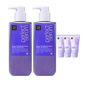 미쟝센 퍼펙트 매직 스트레이트 세럼 샴푸 530ml, 2개 +증정 (세럼 매직스트레이트 트리트먼트 30ml, 3개)