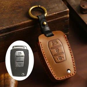 차키케이스 크레이지 호스 가죽 자동차 키 케이스 커버 포브 셸 쌍용 티볼란 액티언 카이런 렉스턴 코란도