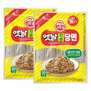 오뚜기 옛날 자른 당면 500g 2개 잡채 사리 업소용