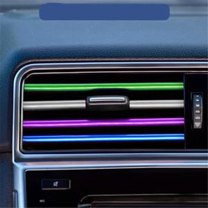 프리우스 튜닝 Toyota corolla rav4 Yaris hilux 자동차 액세서리 용 공기 배출구 장식 스트립