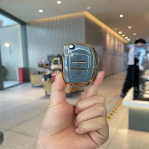 파비스  자동차 플립 폴드 키 케이스 커버 현대 I20 엘란트라 솔라리스 소나타 산타페 스포츠 투싼