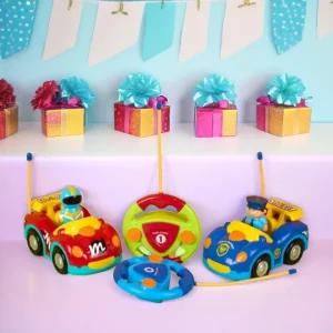 캐스B 무선조종 경찰차 레이싱카 미니카 피규어 멜로디 RC카 입문용 알씨카 장난감 어린이