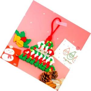 성탄절수업크리스마스만들기 1인세트 양말목트리만들기 겨울환경꾸미기용 실과시간 컬러풀디자인