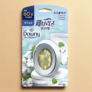 페브리즈 비치형 화장실용 다우니 클린코튼향 6.3ml 본품 3개 공기탈취 실내방향제