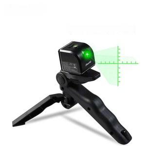강력한 녹색 스케일 레벨 측정기 충전 수평자 정확도 건설 삼각대 휴대용 이중