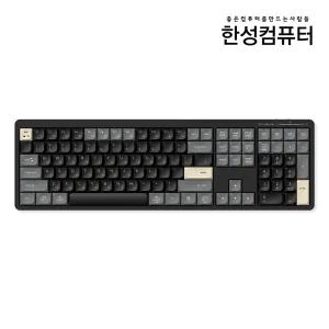 한성컴퓨터 GK698 OfficeMaster 3모드 저소음 펜타그래프 유무선 키보드 로얄블랙