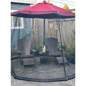 타프모기장 타프스크린 파티오 햇빛가리개 정원 8면 PE 여행 인용 모기장과 탈착 파티