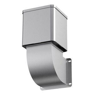 DEENGK 건조기 통풍구 커버 외부, 4인치 튜브, 초내구성 합금 박스, 실외 오목, 역류 방지 디자인 키트에 적합합니다