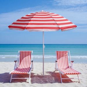 싸파 스트라이프 파라솔 레드 비치 캠핑 낚시