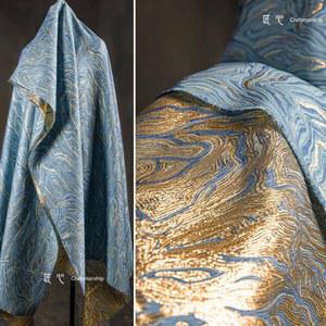 푸른 금사 직물 벨트 을위한 가방 반짝이는 DIY 차원 HANFU ONGSAM 질감