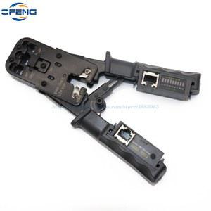 다기능 네트워크 케이블 펜치 와이어 미터 테스터 스트리퍼 RJ45 압착 8P CAT6 커터