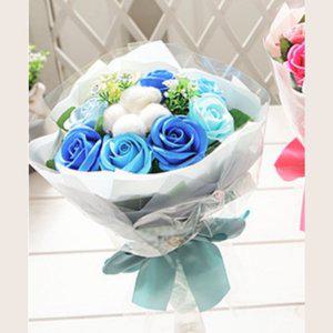 고품질 HPS 블루 장미 꽃다발 졸업식 입학식 선물 생일 기념 졸업 재롱잔치 생화 꽃풍선 (WFGRJP3)