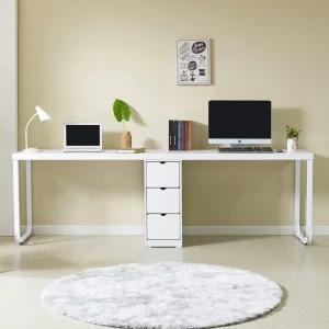 네오 칼든 철제다리 2400 2인용 책상 서랍형 NES1602