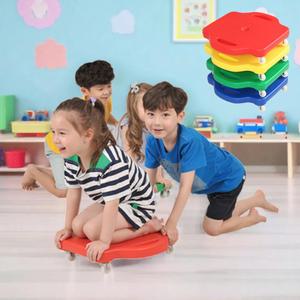 키더스 스쿠터 바퀴썰매 패들 실내 롤러보드 밸런스 릴레이게임 경주 협동놀이 (4개세트)