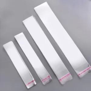 긴비닐봉투 18x85+5cm 100장 접착식 opp 롱비닐 봉투