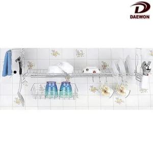 대원 풀세트 부착형 싱크선반 800mm/주방정리선반/그릇선반/설거지선반/씽크선반/부엌선반/주방식기건조대