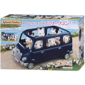 실바니안 패밀리 인형 다 같이 드라이브 왜건 자동차 V-02
