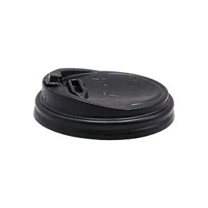 [이룸팩]13/10온스 개폐 테이크아웃종이컵뚜껑리드 블랙1000개