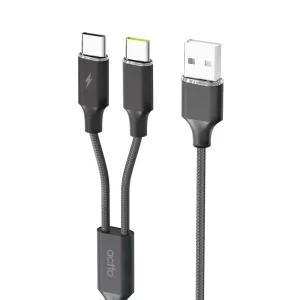 엑토 USB C타입 2in1 멀티 고속 충전 케이블 USB 45