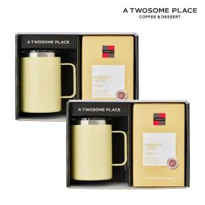 [롯데백화점]투썸플레이스 투썸플레이스 심플 기프트 세트 (스텐머그 옐로우) x 2개