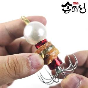 손피싱 키다리 롱바디 애자 쭈꾸미볼 12발 연질바늘 에자 60g 진주 그린야광 쭈꾸미 문어 갑오징어 생미끼 채비 낚시