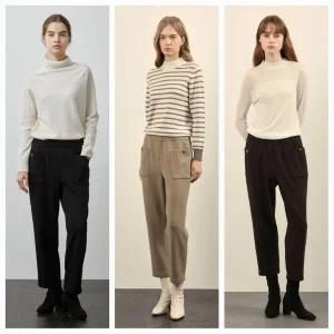 갤러리아 본딩기모 배기팬츠 VVBDL4WA161