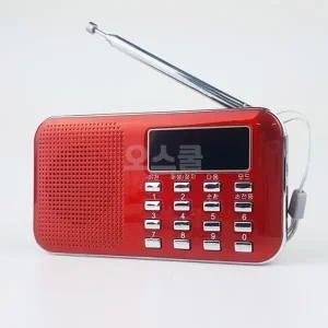 [오스쿨] L 218 라디오 USB음악 휴대용mp3 트로트 뽕짝 캠핑라디오 등산라디오 디지털음악 SD카드