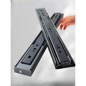 서랍 레일 슬라이드 가구 110cm 44인치 블랙강 붙이는 언더레일 볼레일 캠핑카