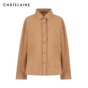 [샤트렌] 코튼혼방 슬리브 셔츠블라우스_HCDFBL101