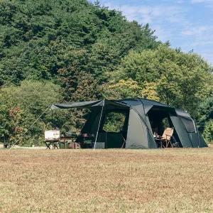 코베아 네스트 W 카키 4인용 거실형 대형 리빙쉘 그늘막 텐트