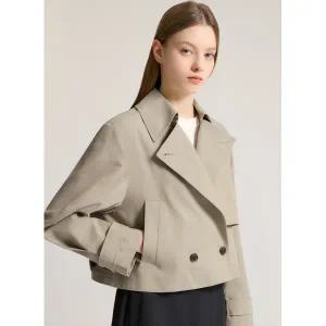 [롯데백화점]시스티나 크롭 원플랩 트렌치 코트 AWWBYO11060