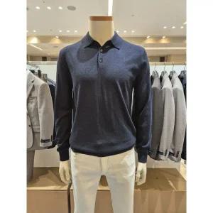 [레노마](의정부점)FW 울혼방 프리미엄 네이비 카라티 (RQGPKT07)