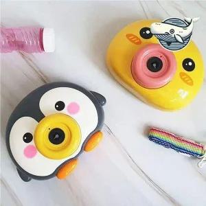 어린이 자동 비눗방울 카메라 놀이용 액체 방울