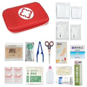 미니 하드 구급함 + 구급용품 키트 응급 비상용 가방 16종