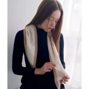 [롯데백화점]루이까또즈 울 캐시미어 니트 머플러 쁘띠 라보 아이보리 2DKC800IV